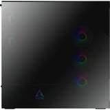 ARCTIC Xtender Mirror Black Design, Tower-Gehäuse schwarz, Tempered Glass x 2 (verspiegelt)