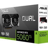 ASUS GeForce RTX 5060 Ti DUAL 16GB, Grafikkarte DLSS 4, 3x DisplayPort, 1x HDMI 2.1