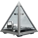 AZZA Pyramid 804L, Bench/Show-Gehäuse grau/schwarz, Tempered Glass