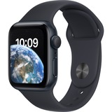 Apple Watch SE (2022), Smartwatch nachtblau, 40mm, Sportarmband, Aluminium-Gehäuse