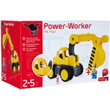 BIG Power-Worker Bagger + Figur, Spielfahrzeug gelb/grau