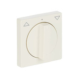 Busch-Jaeger Zentralscheibe mit Drehknopf für Jalousie, Abdeckung weiß, Retail