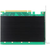 DeLOCK PCIe 5.0 x16 Karte > 4x int. M.2 NVMe + Kühlkörper, Schnittstellenkarte 