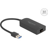 DeLOCK USB Typ-A Adapter zu 2,5 Gigabit, LAN-Adapter schwarz