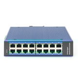 Digitus 16 Port Gigabit Ethernet Netzwerk, Switch blau