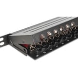 Digitus CAT 6A, Klasse EA High Density Patchpanel, 24 Port schwarz, 0,5 HE, geschirmt