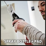 EINHELL Power X-Change BRILLIANTO, Fenstersauger rot, ohne Akku und Ladegerät