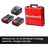 EINHELL Professional Akku-Schlagbohrschrauber TE-CD 18/50 Li-i BL, 18Volt rot/schwarz, 2x Li-Ionen Akku 2,0Ah
