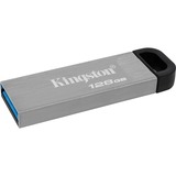 Kingston DataTraveler Kyson 128 GB, USB-Stick silber, USB-A 3.2 Gen 1