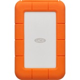 LaCie Rugged Secure 2 TB, Externe Festplatte weiß/orange, USB-C 3.2 Gen 1 (5 Gbit/s)