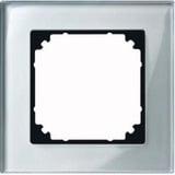 Merten Rahmen Glas einfach diamant/silber, Typ 489160, Schutzart IP20, Schlagfestigkeit IK02 Retail