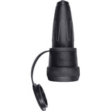 Merten Schutzkontakt-Kupplung mit Schnappkragen, spritzwassergeschützt, 16 Ampere, 250 Volt schwarz, Retail