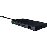 Razer USB-C Dock - Schwarz, Dockingstation schwarz, USB-A, USB-C, Gigabit LAN, HDMI, PD