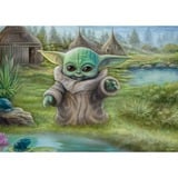 Schmidt Spiele Thomas Kinkade Studios: Star Wars The Mandalorian - Grogu Das Kind, Puzzle 1000 Teile