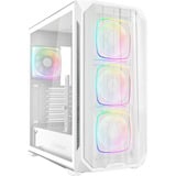 Sharkoon AK5M RGB Generalüberholt, Tower-Gehäuse weiß, Tempered Glass