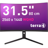 TERRA 3285W HA, LED-Monitor 80 cm (31.5 Zoll), schwarz (matt), WQHD, VA, Curved, HDMI, DP, USB-C, 180Hz Panel