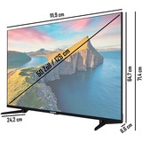 Telefunken QU50K800, QLED-Fernseher 126 cm (50 Zoll), schwarz, UltraHD/4K, Triple Tuner, SmartTV