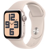 Apple Watch SE (2023), Smartwatch Polarstern, 40 mm, Sportarmband, Aluminium