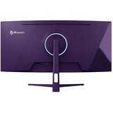 Arozzi Nova 34T2K165, Gaming-Monitor 86.4 cm (34 Zoll), lila, UWQHD, VA, Curved, HDMI, DP, Lautsprecher, 165Hz Panel