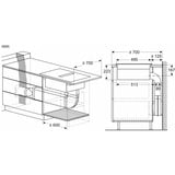 Bosch PVS61AB16E, Autarkes Kochfeld schwarz (matt), mit Dunstabzug