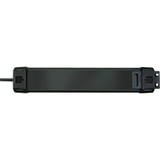 Brennenstuhl Premium-Line Steckdosenleiste 6-fach schwarz, 3 Meter, 60.000A Überspannungsschutz