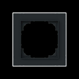 Busch-Jaeger Rahmen einfach mit Dekorring chrom, Retail