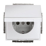 Busch-Jaeger Schutzkontakt Steckdosen Einsatz 20 EUKBR-83 aluminium, Retail