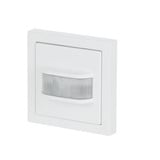 Busch-Jaeger Set Komfort Bewegungsmelder mit Relais-Einsatz und Abdeckrahmen wireless weiß, Retail