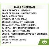 COBI M4A1 Sherman, Konstruktionsspielzeug Maßstab 1:35