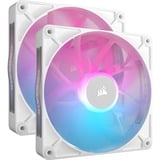 Corsair iCUE LINK RX140 RGB Dual, Gehäuselüfter weiß, 2er Pack, 140 mm