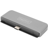 Digitus USB-C Mobile Dock, Dockingstation grau