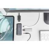 Digitus USB-C Mobile Dock, Dockingstation grau