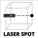 Einhell Lasernivelliergerät TC-LL 1, Linienlaser schwarz/rot, rote Laserlinie, mit Wasserwaage