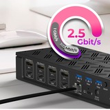 ICY BOX IB-DK2288AC, Dockingstation anthrazit, USB-C, USB-A, HDMI, DisplayPort, RJ45
