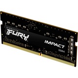 Kingston FURY SO-DIMM 8 GB DDR4-2666  , Arbeitsspeicher schwarz, KF426S15IB/8, Impact, INTEL XMP