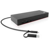 Lenovo Hybrid Dock Generalüberholt, Dockingstation schwarz, USB-C, 135W Netzteil