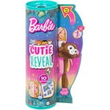 Mattel Barbie Cutie Reveal Dschungel Serie - Äffchen, Puppe 