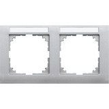  Merten Rahmen 2-fach aluminium MEG4021-3660 aluminium, Retail