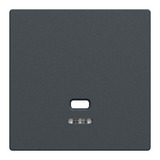 Merten Zentralplatte Zugschalter und Taster Einsatz anthrazit, Retail