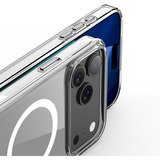 Nevox StyleShell SHOCKFlex, Handyhülle transparent, iPhone 17 Pro Max, kompatibel mit MagSafe