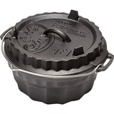 Petromax Gugelhupfform gf1 mit Tortenbodendeckel, Topf schwarz, Ø 23,8cm