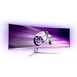 Philips Evnia 49M2C8900, Gaming-Monitor 124.3 cm (48.9 Zoll), weiß, DQHD, QD OLED, HDMI, DisplayPort, USB-C, Curved, HDR True Black 400, 240Hz Panel