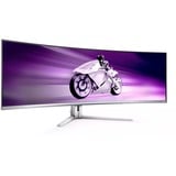Philips Evnia 49M2C8900, Gaming-Monitor 124.3 cm (48.9 Zoll), weiß, DQHD, QD OLED, HDMI, DisplayPort, USB-C, Curved, HDR True Black 400, 240Hz Panel