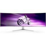 Philips Evnia 49M2C8900, Gaming-Monitor 124.3 cm (48.9 Zoll), weiß, DQHD, QD OLED, HDMI, DisplayPort, USB-C, Curved, HDR True Black 400, 240Hz Panel