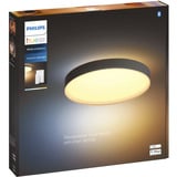 Philips Hue White Ambiance Enrave Deckenleuchte XL, LED-Leuchte schwarz, inkl. Dimmschalter