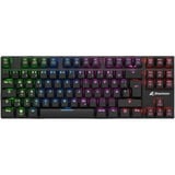 Sharkoon PureWriter TKL RGB, Gaming-Tastatur schwarz, DE-Layout, Kailh Choc Low Profile Red