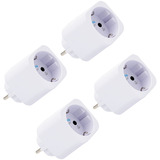 Shelly Plug M Gen3, Schaltsteckdose weiß, 4er Pack