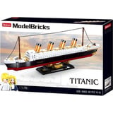 Sluban ModelBricks Titanic, Konstruktionsspielzeug Maßstab 1:700, inkl. 2 Figuren