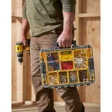 Stanley PRO-STACK Organizer Duo-Pack, Werkzeugkiste schwarz/transparent, 2 Stück