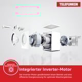 Telefunken W-8-1400-A-W, Waschmaschine weiß